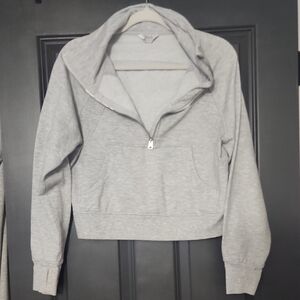 Gray Women's Zip-Up Hoodie